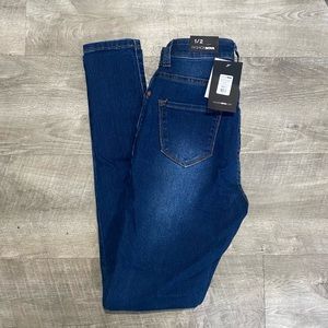 Fashion Nova Dark Wash High Waisted Jeans